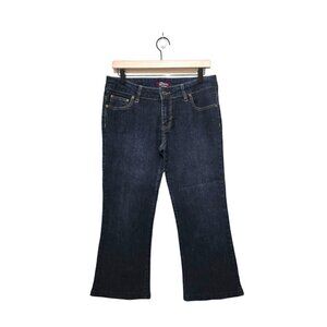 D. Jeans Juniors Dark Wash Mid-Rise Flare Leg Jeans Sz 11